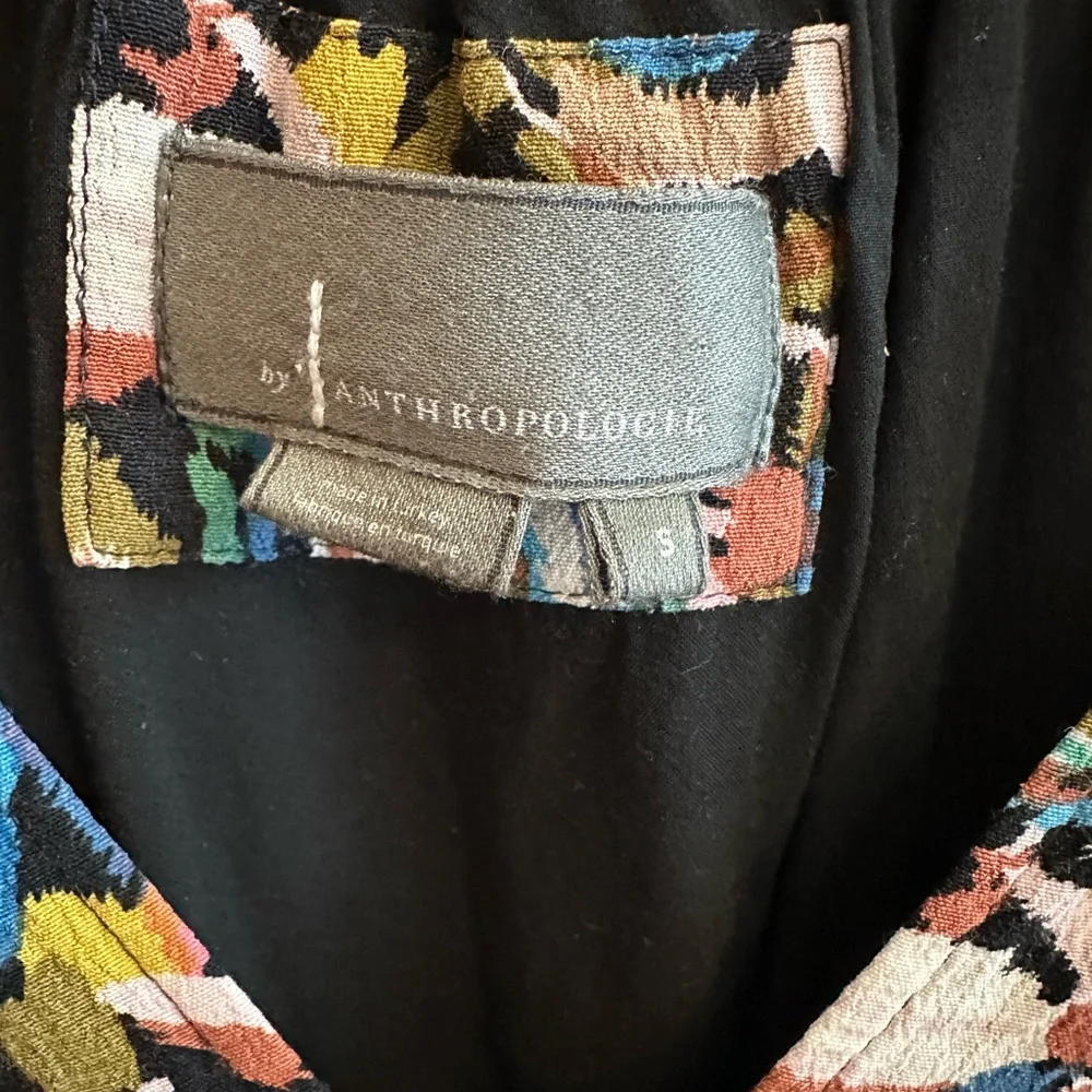 Anthropologie Boho Floral Dress Flowy Midi Cottagecore Festival Size S